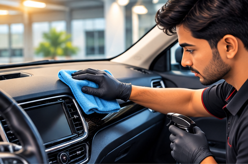 Dashboard Polish & UV Protect - Maa Mogal Service Station
